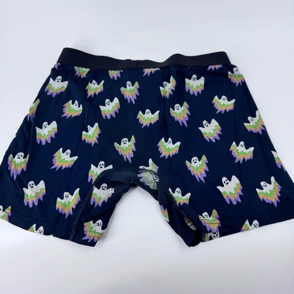 MeUndies Ghost Print Boxer Briefs - Black and‎ Multicolor